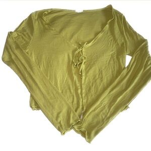 Garage Longsleeve Tie-up Cardigan Shirt 💚